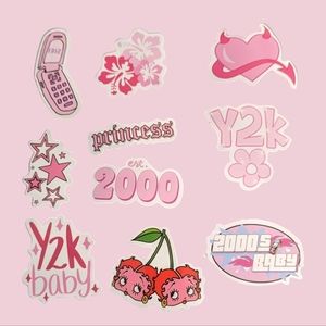 Y2K Pink Princess Power - 10 Pack Vinyl Stickers - 2 Inch (2")